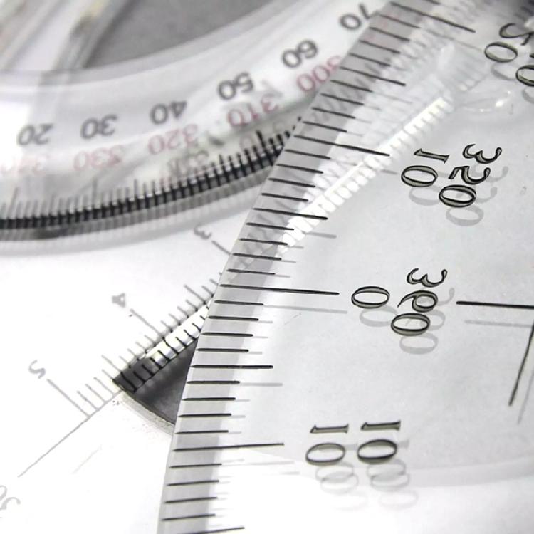 25cm Round Protractor Ruler Plastic Math Measuring Tool Full Center Angle Protractor Math Protractor
