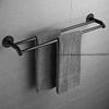 No Punching Space Aluminum Towel Rack Towel Bar Single Bar Toilet Hanging Bar Hanging Towel Hanger Bathroom Pendant White