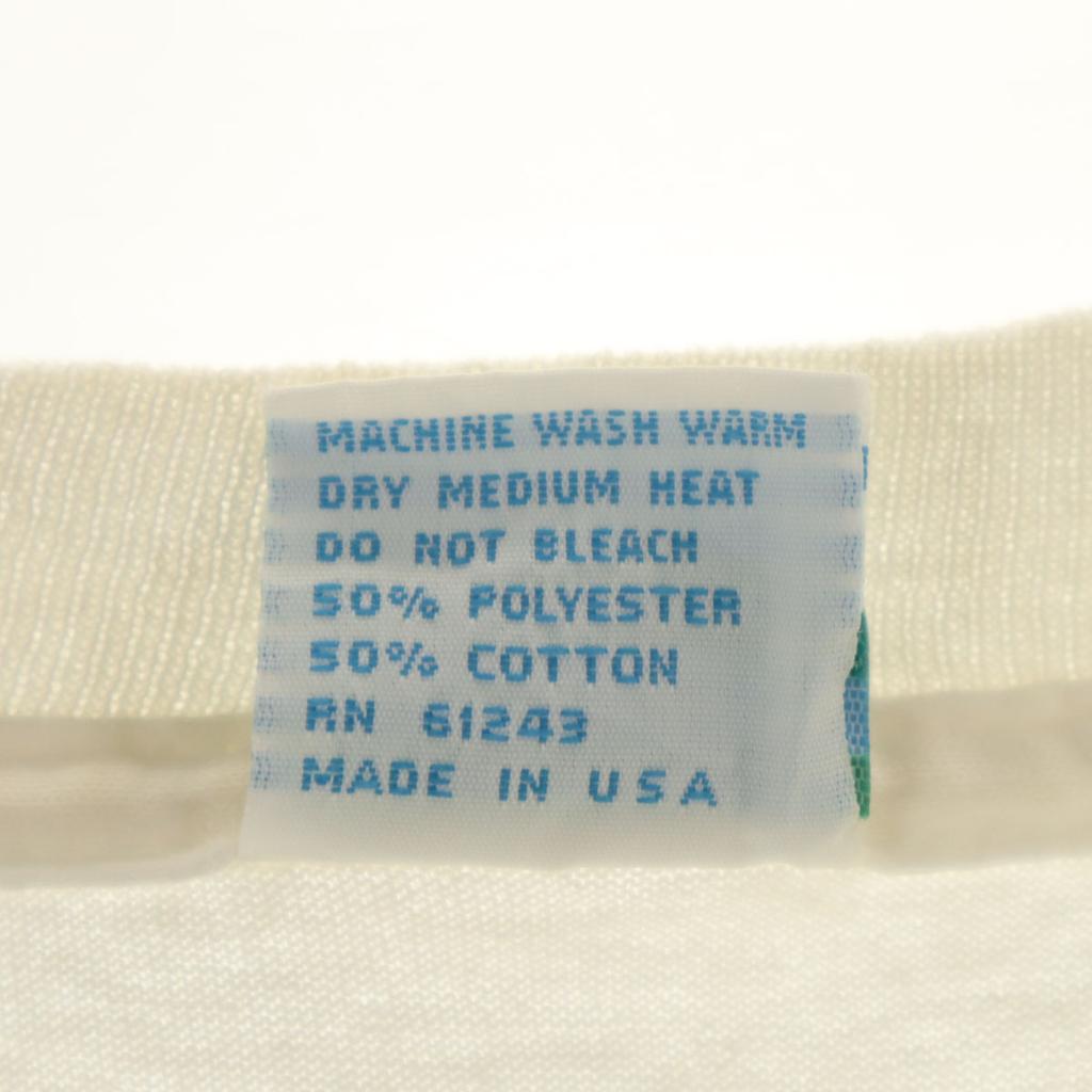 AIORE 90s Made In USA Old Short Sleeve T-shirt L White Single Stitch Men's Used