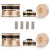 Monosaudio 4-Piece Speaker Insulators with 4 Stainless Steel Balls and Anti-Slip Rings, Supports 200kg, Improves Audio Quality, Prevents Vibration,