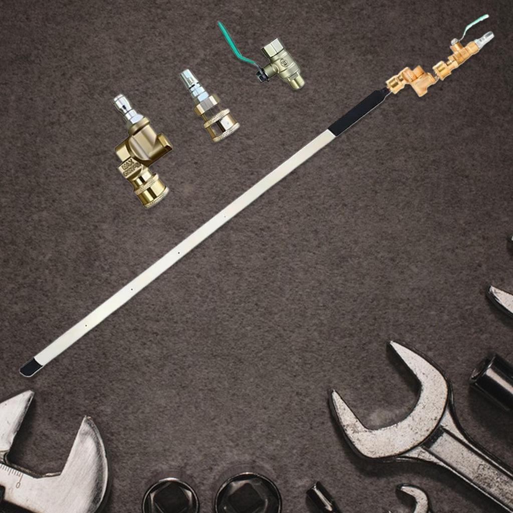 Car Radiator Cleaner Pressure Washer Wand Flush Leak-Proof Precise Blower Stainless Steel Rinser Flexible Blower Precise Clean