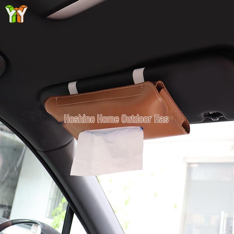 Leather Car Tissue Holder for Sun Visor