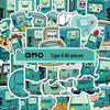 BMO Game Console Stickers - 60 Sheets for Laptops, Notebooks, Skateboards, Books, and Pencil Boxes