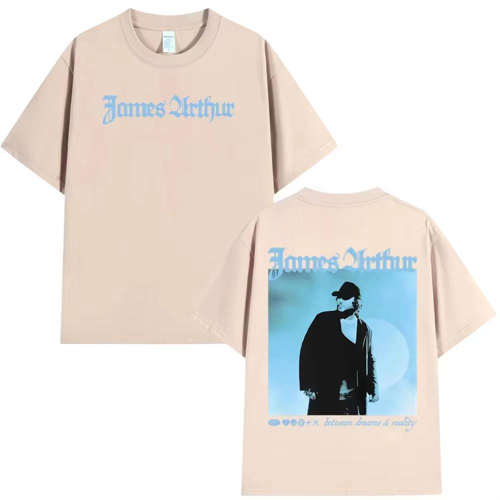 James Arthur Pisces World Tour 2026 Graphics Cotton Men Shirt Oneck Summer Y2K Short Sleeve Women Hiphop Top Fan Gift