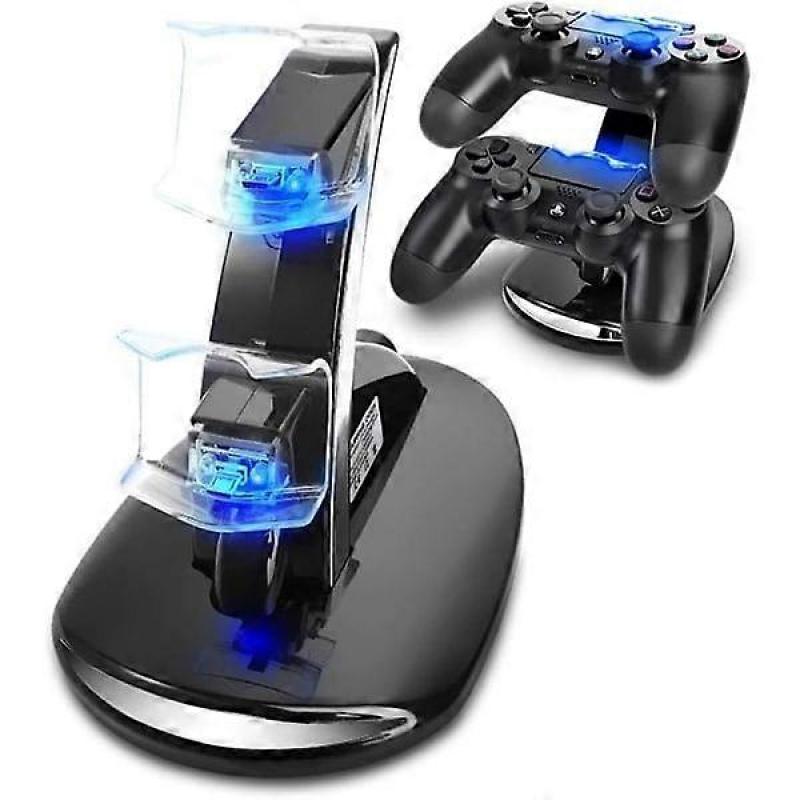 Controller Charger Compatible with PS4, Playstation 4 Game Dualshock 4 Dock Charging Stand Holder