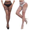 Black White Hollow Women Stockings Big Net Design Pantyhose Goth Punk Cool Nylon Fishnet Stockings Slim Bottomed Mesh Tights