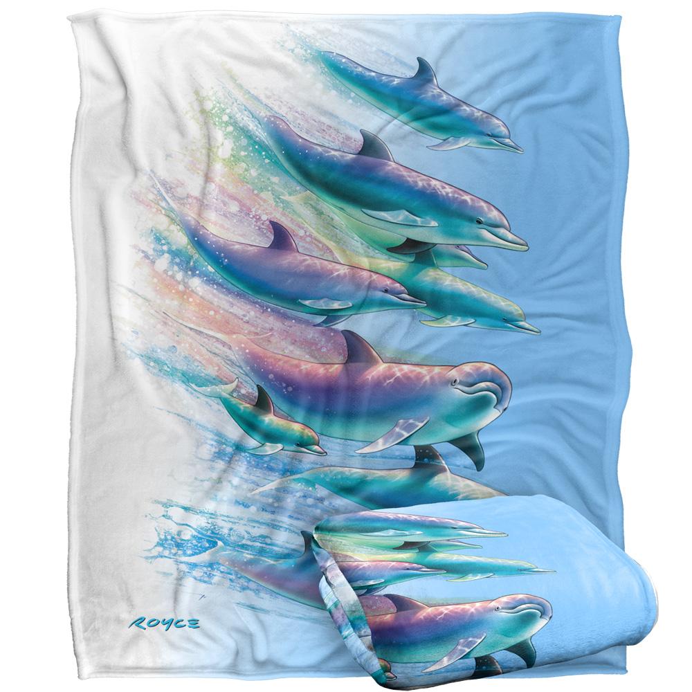 Royce McClure Dolphin Flow Silky Supersoft Blanket