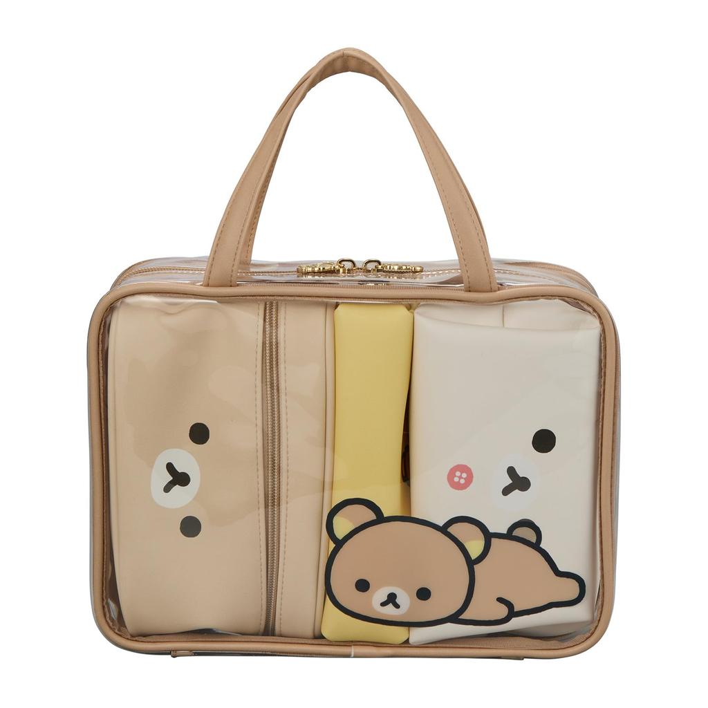 Rilakkuma Reisebeutel Set 7122 RK47. Beige Trio