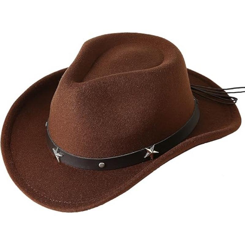 JYL TS DIY Suede Cowboy Hat Outdoor Casual Cap Suede Fabric