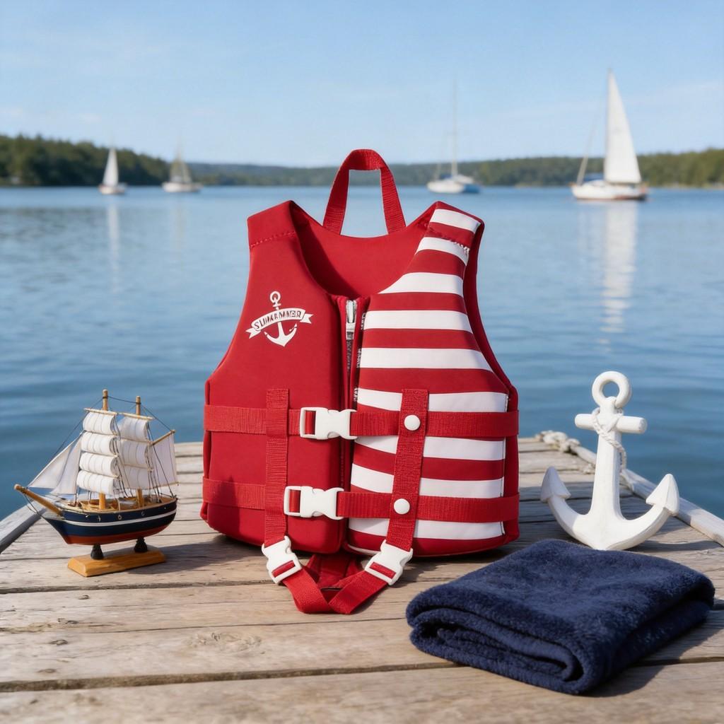 Childrens Life Vest With Foam Floatation For Swimming Safety And Water Play