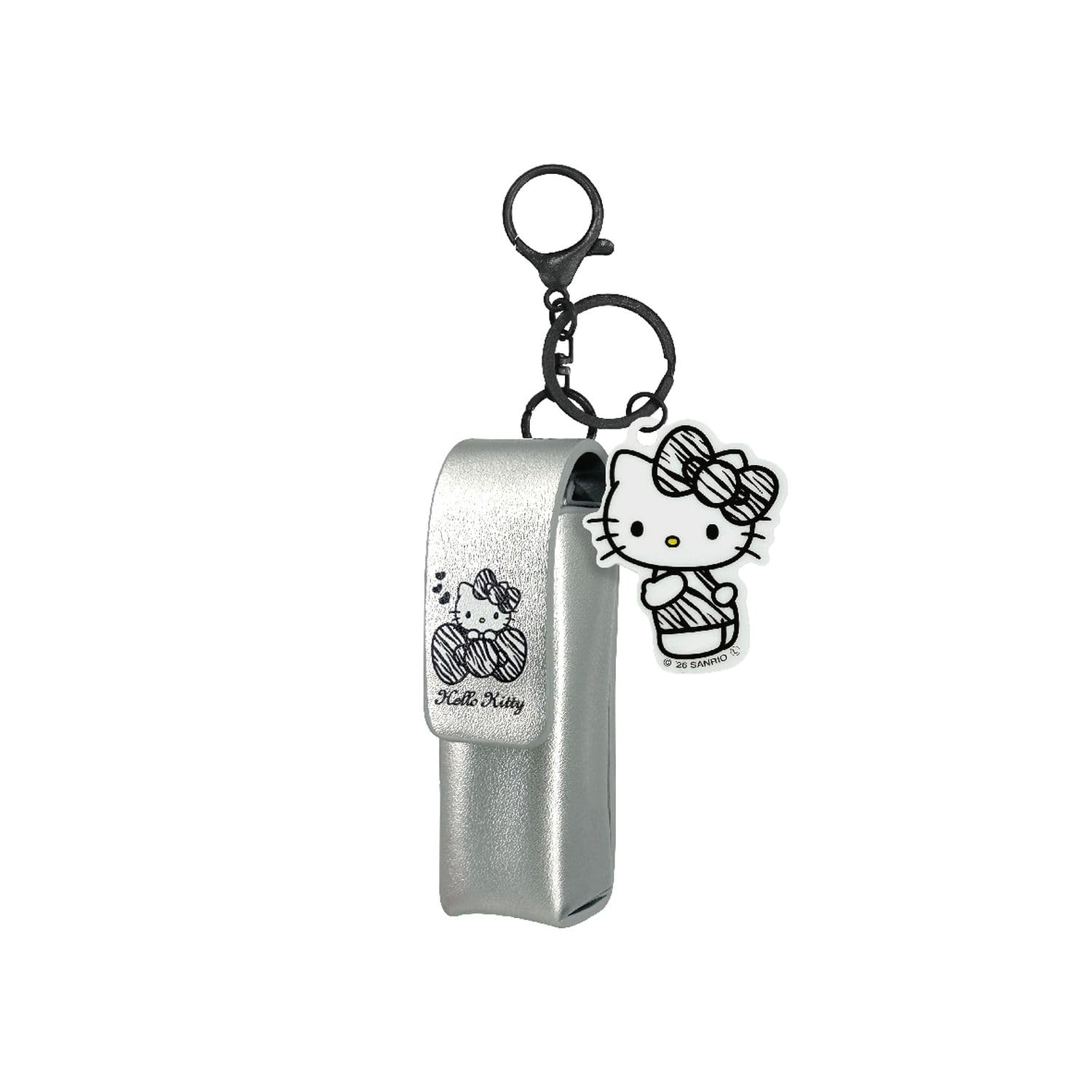 Sunart Hello Kitty Gal Series Lip Case Charm Silver SAN-0162-SL