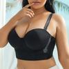 European and American Seamless Smooth Underwire Underwear Push-up Wide Bottom Half Cup Bra
