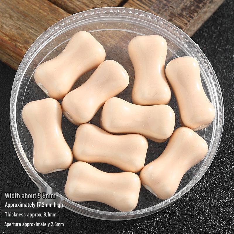 Colored Ceramic Bone Beads for DIY Jewelry: Beading, Bracelets, Necklaces, Earrings Accessories