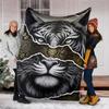 1pc Tiger Face Artwork Outdoor Blanket, Soft And Comfortable Blanket, Casual Warm Outdoor Blanket, Good Birthday Gift Yy251201181
