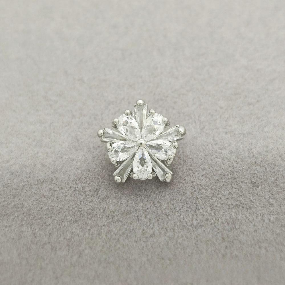 5pcs Cubic Zirconia Button for Clothing DIY Decorative CZ Sewing Buttons for Cashmere Knit Cardigan Shirt