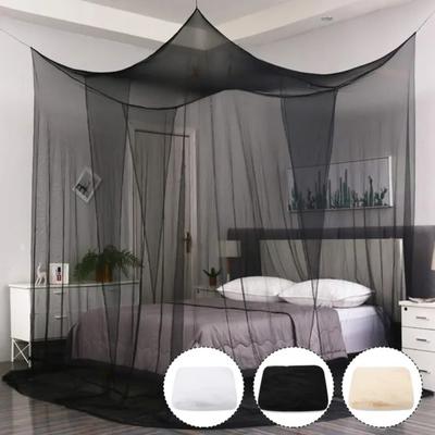 Square Mosquito Net Portable Four Corner Post Prevent Insect Outdoor Grace Canopy Palace Net Household Textile For King Size Bed