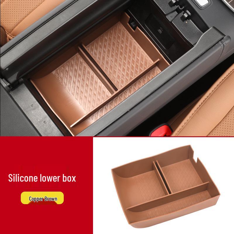 Storage Organizer for Mercedes-Benz GLC260, New C/E-Class, and E300L Center Console Armrest.