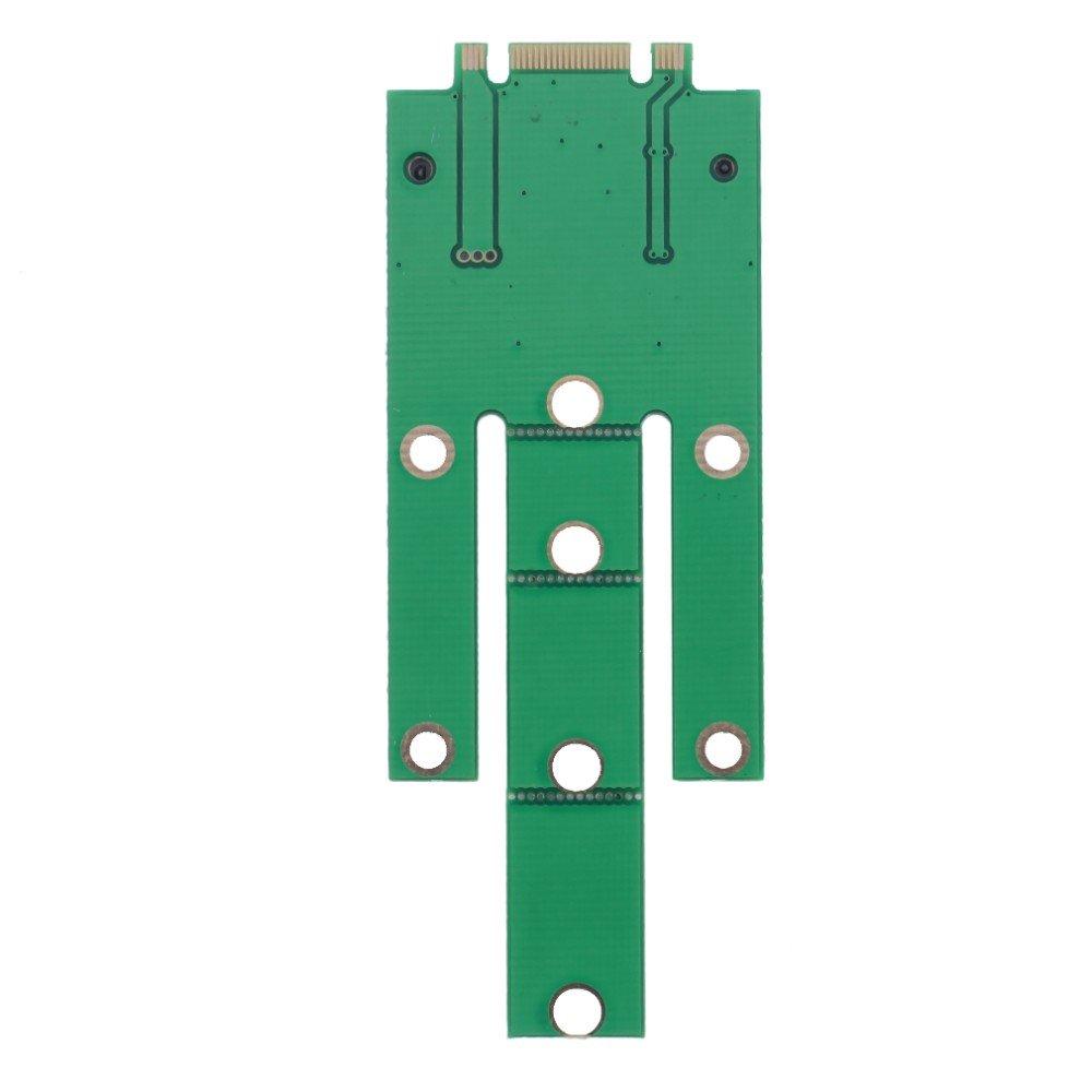 NGFF Key to 50mm Mini mSATA SSD Hard Disk PCBA M.2 B/M PCI-E 18+8