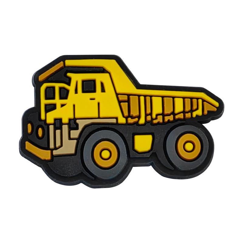 Excavator Construction Vehicle Shoe Decoration: PVC Soft Rubber Shoe Buckle & DIY Shoe Flowers