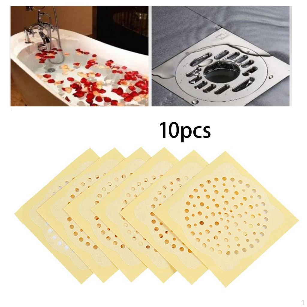 Shower Drain Cover Disposable Anti Clogging Kitchen Residue Filter Screen Strainer for