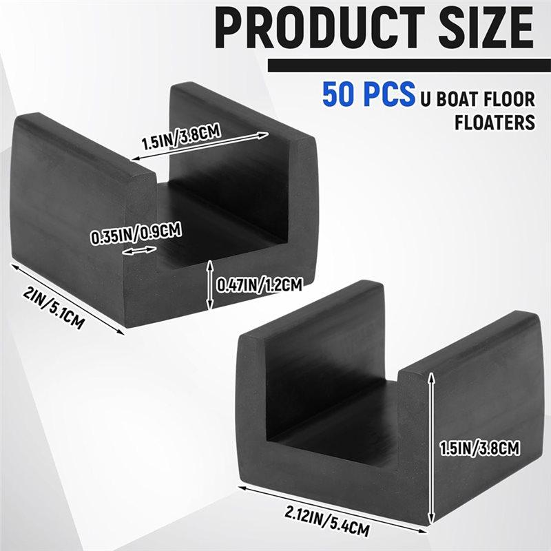 U Boat Floor Floaters(10Pcs), Rubber Joist Isolators Sound Isolation Clip Decoupler For Subfloor Sound Dampening
