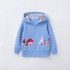 New Autumn And Winter Creative Embroidered Children'S Jacket Long Sleeve Hooded Zipper Sweatshirt Cartoon Children'S Sweatshirt Jacket