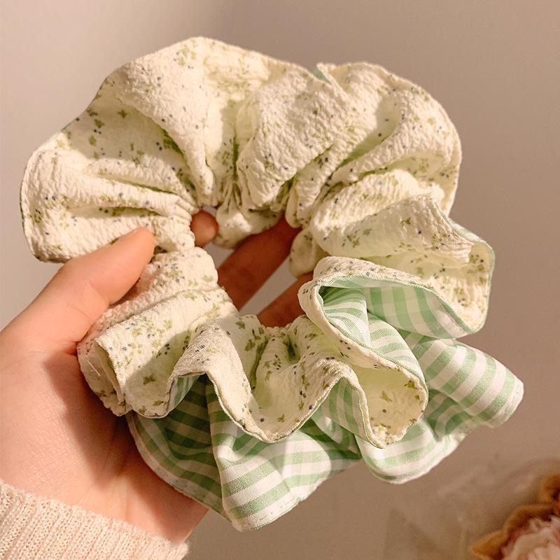 Korean Premium Lace Scrunchie: Women's High-End, Durable, Elastic Hair Accessory