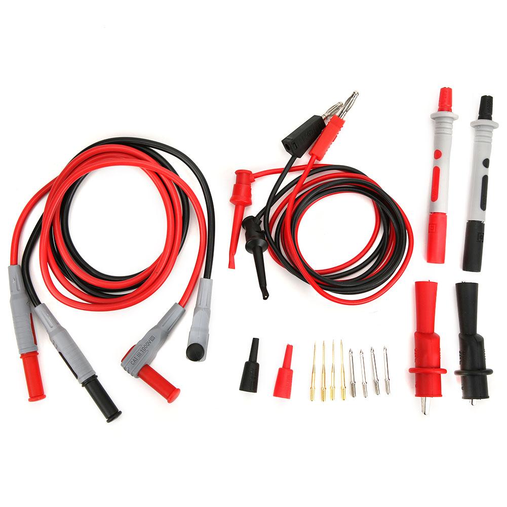 P1308B Test   Kit Banana Plug To Test Hook Cable Probe Test Clip Set for Multimeter