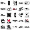 50 Funny Car Hard Helmet Graffiti Stickers DIY Decorative Luggage Motorcycle Trolley Case Waterproof and Removable