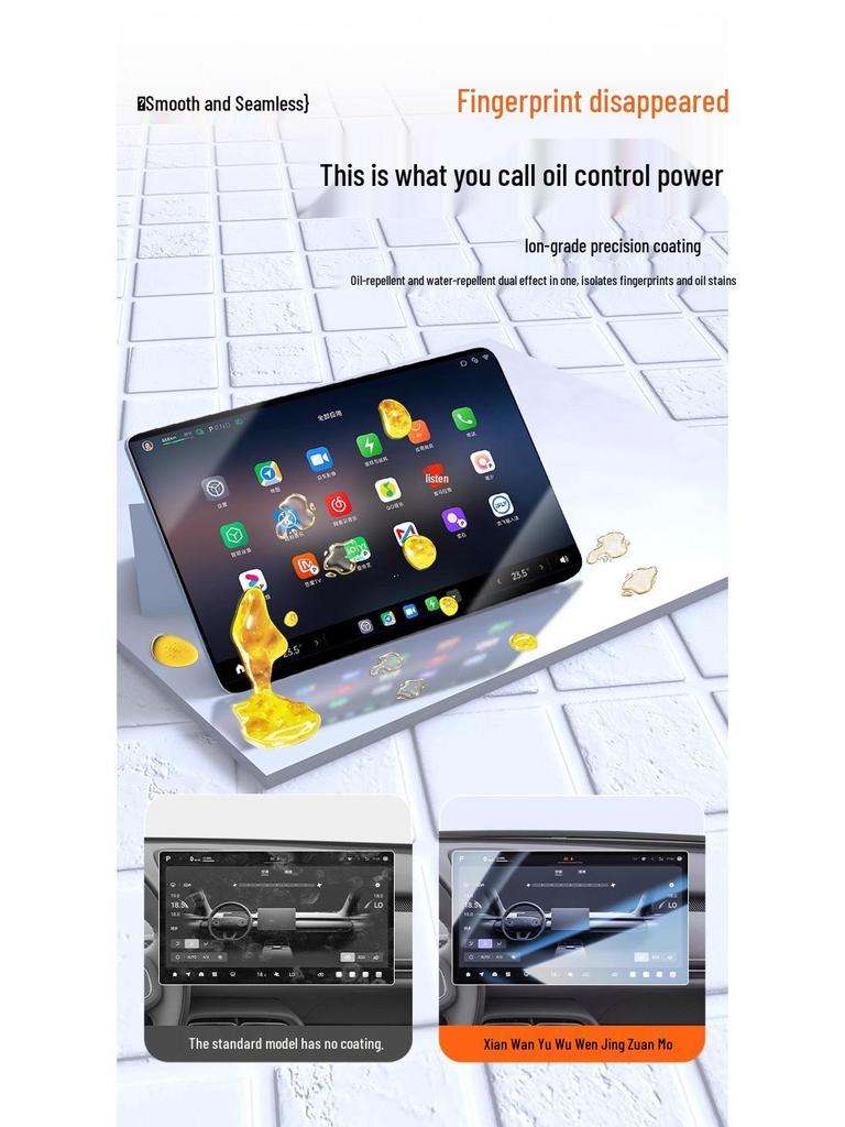 Changan Qiyuan A06 Screen Protector for 26 Models - Central Control Navigation Tempered Film