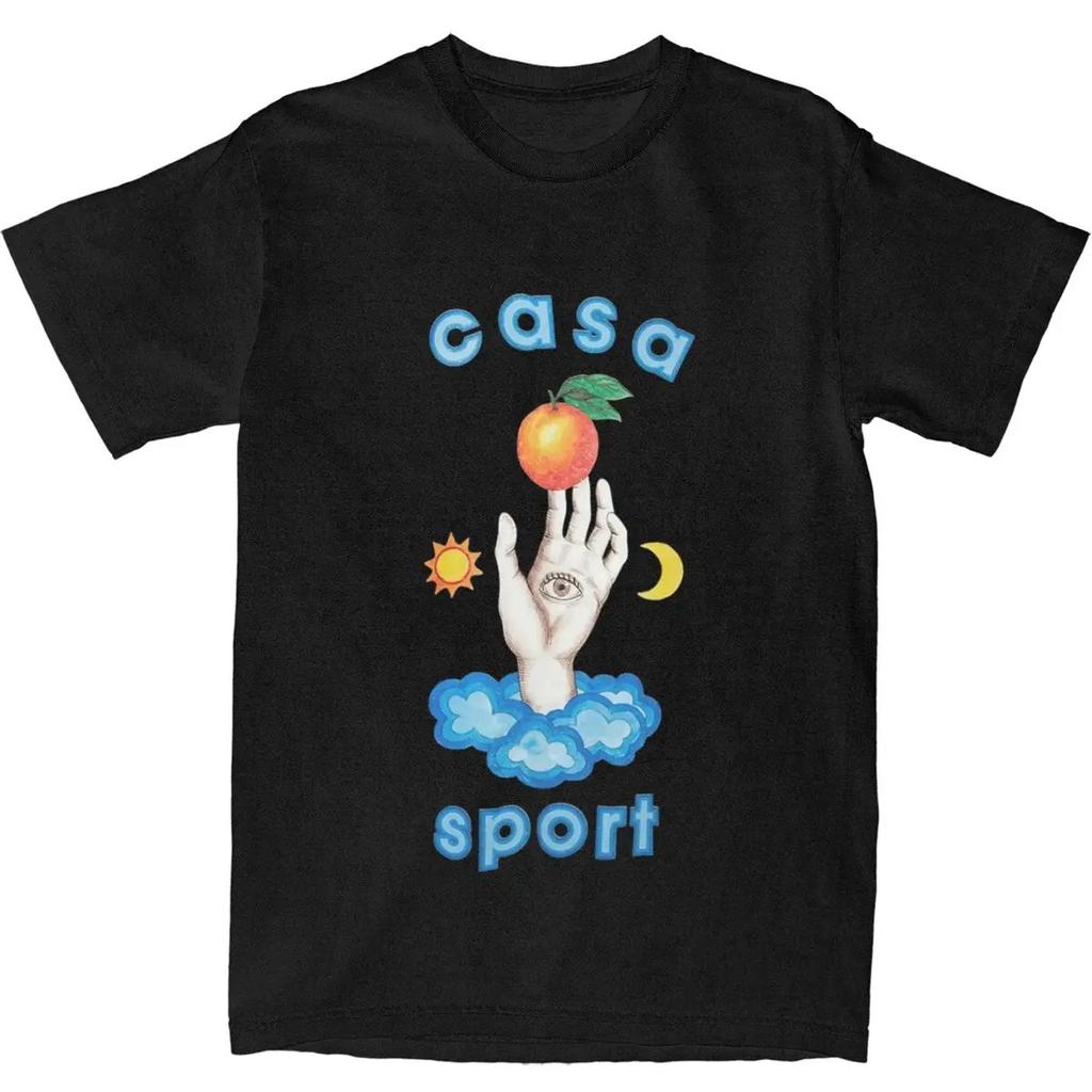 Casablanca Tennis Club pro Unisex Dámské Trička Oblečení Trendy Tričko Tričko Čistá Bavlna Oblečení pro Dospělé 2024 Nové Unisex