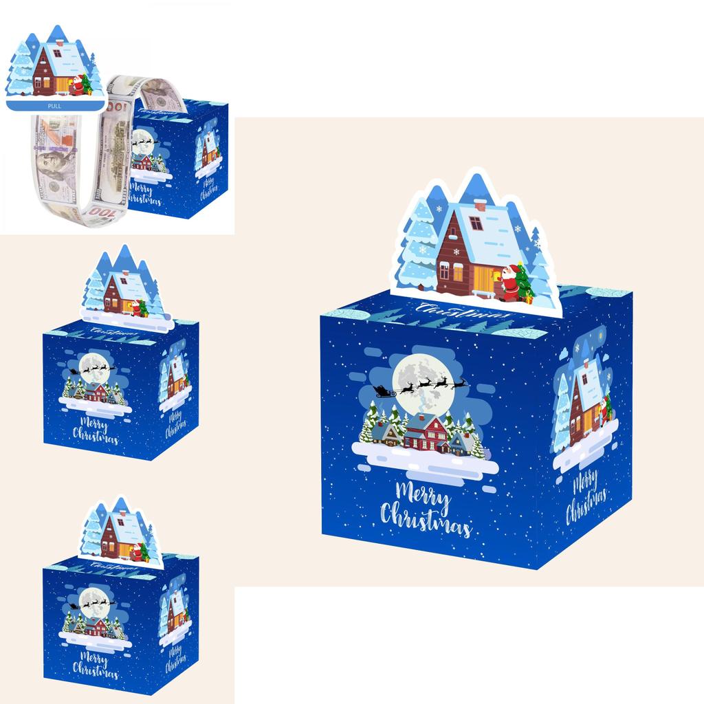Christmas Snow House Gift Box For Festive Party Decor And Holiday Atmosphere Enhancer