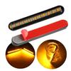 Motorcycle Turn Signal Light Bar LED Brake Stop Red Amber Color Integrated 24LEDs Motorbike License Plate Light 12V Tail Lamp