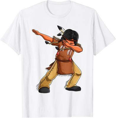 Dabbing Indianer Lustig Süß Native American Tanz Unisex T-Shirt 6