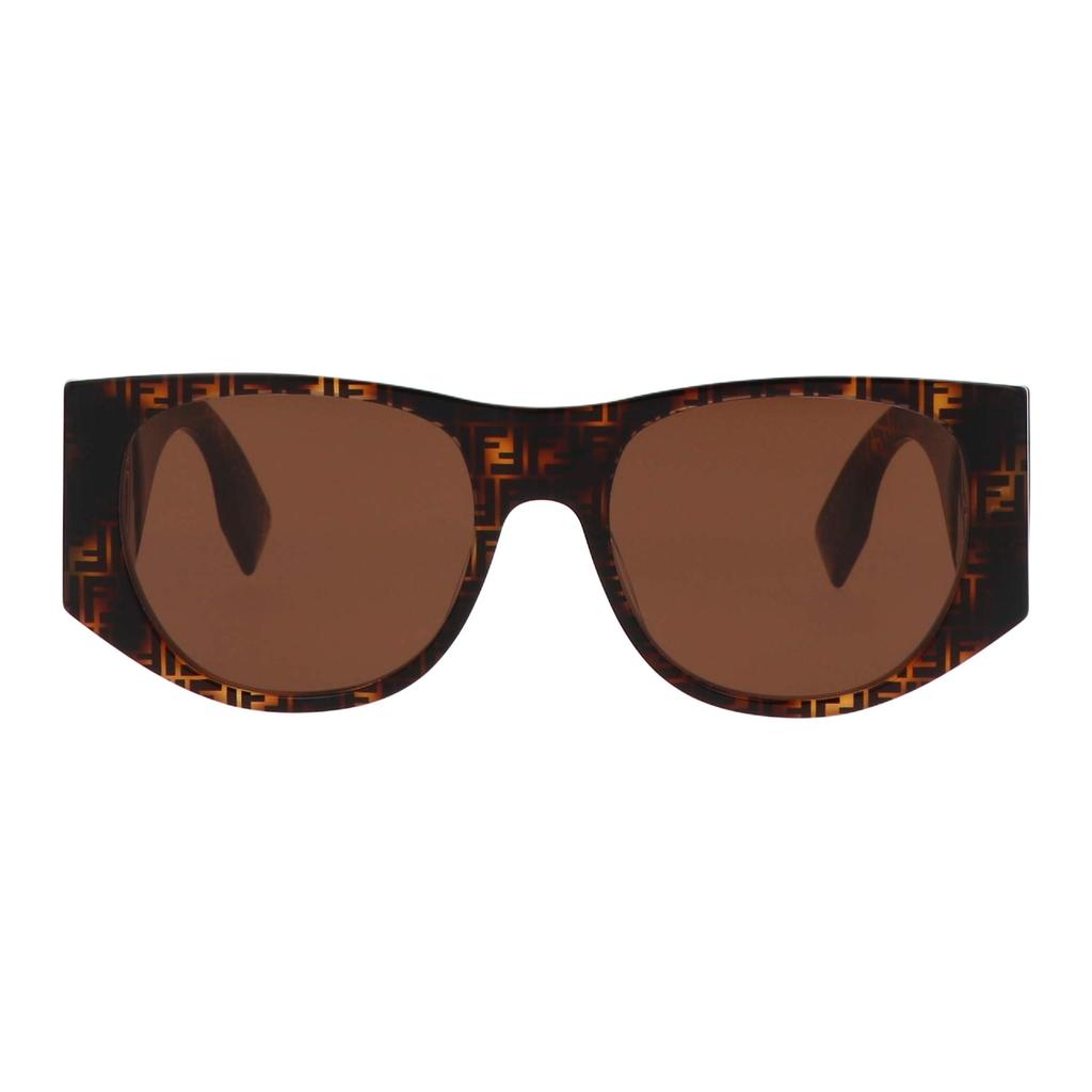 Fendi Round Sunglasses Pattern Brown Women Eyewear FE40109I-55E