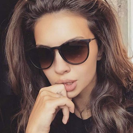 Adult Sunglasses Round Large Frame Ultra-light Classic Anti-slip Sun-resistant Clear Lens Anti-UV Women Men Unisex Sunglasses for Outdoor