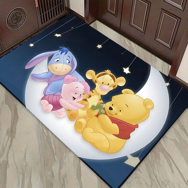 

1pc Disney Winnie the Pooh Pattern Carpet Area Rug Non-slip Carpet Hand Washable Floor Mat Suitable For Living Room Bedroom Home Decor Room 60cm by 90cm