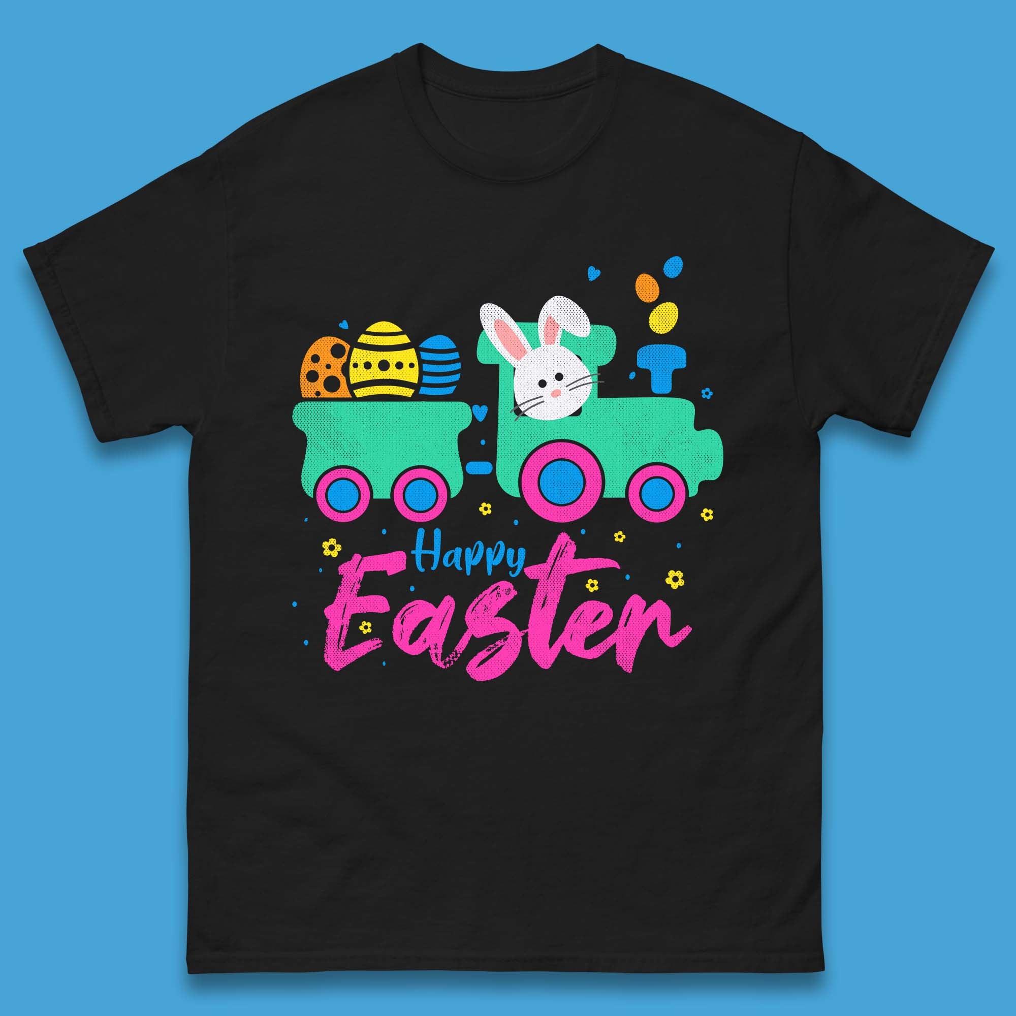 Happy Easter Mens T-Shirt Womens Tops Tees S