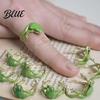 Gender-neutral Frog Ring 2Pcs Finger Rings Handmade Tree Design Bands