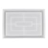 Rectangle Flower Pot Tray Epoxy Resin Mold Storage Plate Dinner Dish Tray Mold Large Plate Resin Casting Mold Craft Tool