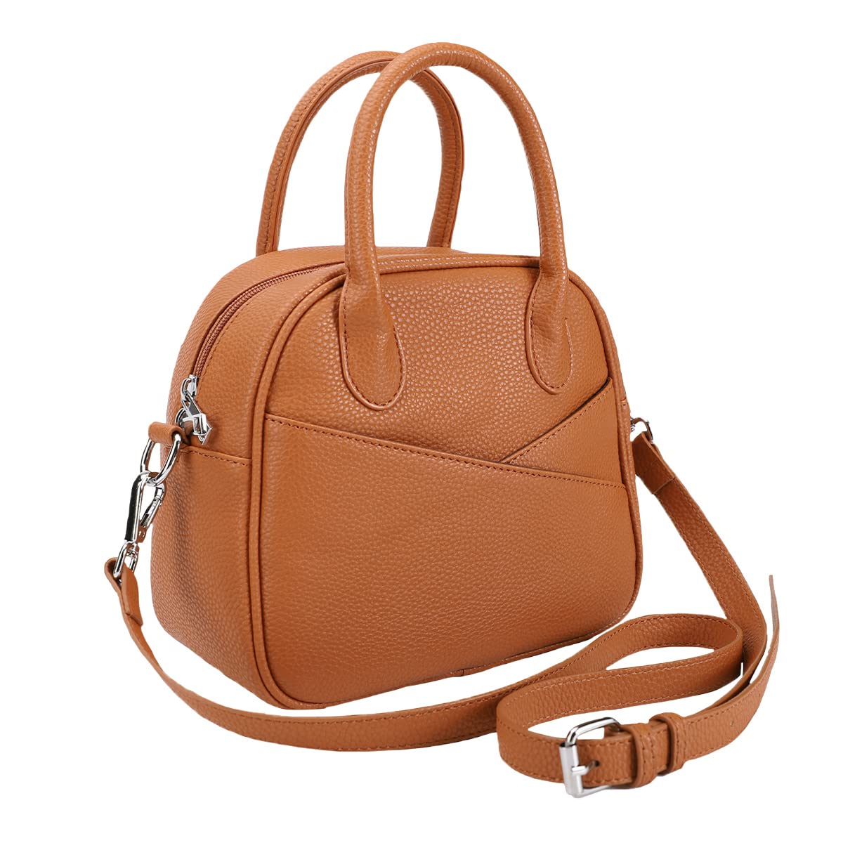 

Lizdays Легкая и прочная круглая сумка-бостон женская сумка/через плечо (Верблюд)