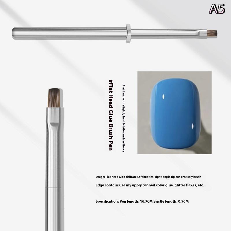 Silver Nail Art Painting Pen Brush High Quality Removable Nail Phototherapy Gel Pen Universal Nail Line Pen Manicure Art Tools