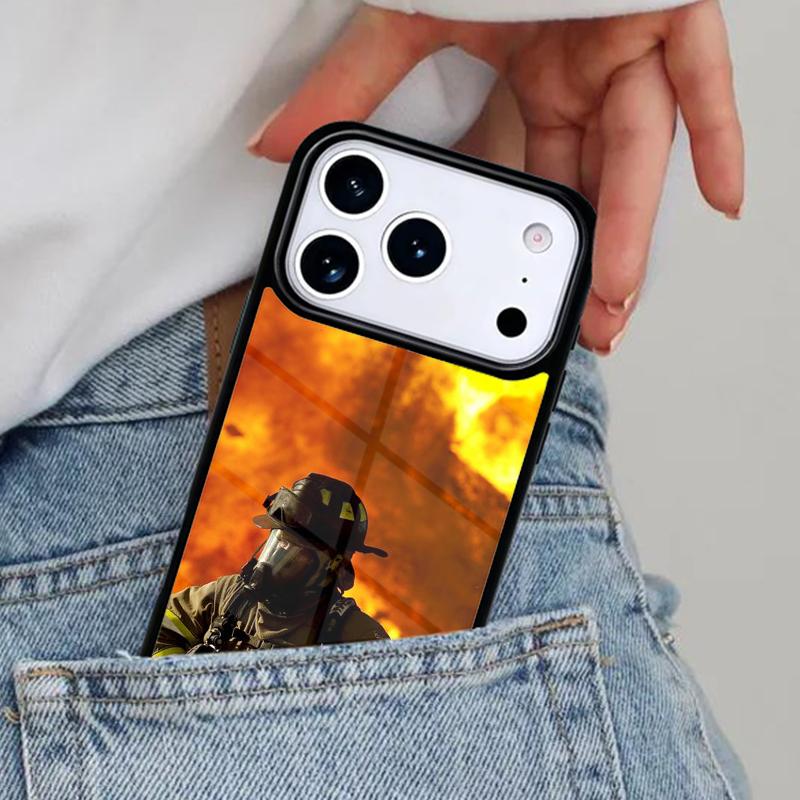 

Firefighter Fire Fireman soft Phone Case for iPhone 16e 15 14 13 12 17 Pro Max Plus Air 17pro Cover Coque iPhone 13 Pro Max