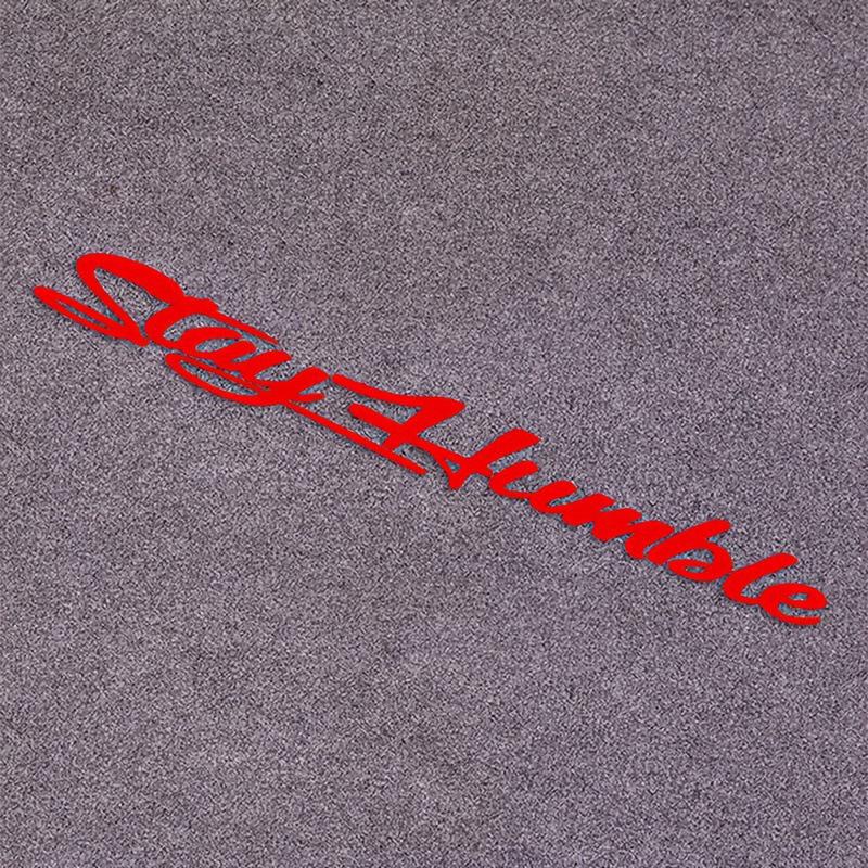 Car Windshield Stickers Graphics Stay Humble Self-Adhesive Windscreen Decoration Van Camper Caravan Body Side Decor Decal
