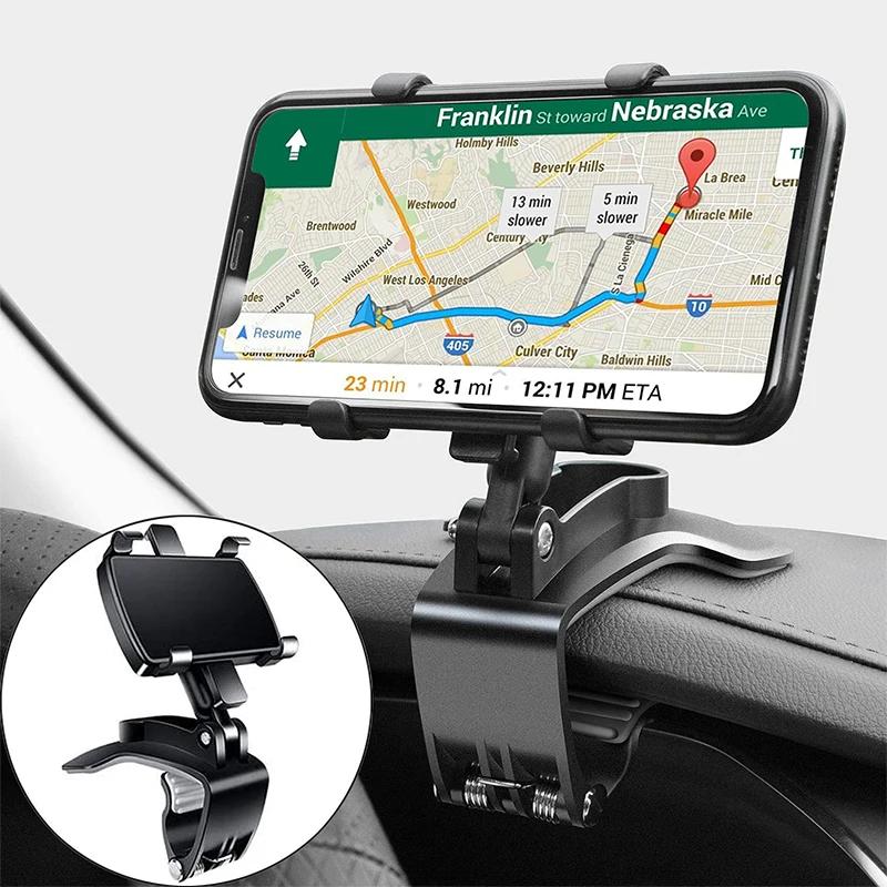 Car Phone Holder Stand Universal Dashboard Car Clip Mount GPS Bracket Car Mobile Phone Support In Car For iPhone Samsung Xiaomi