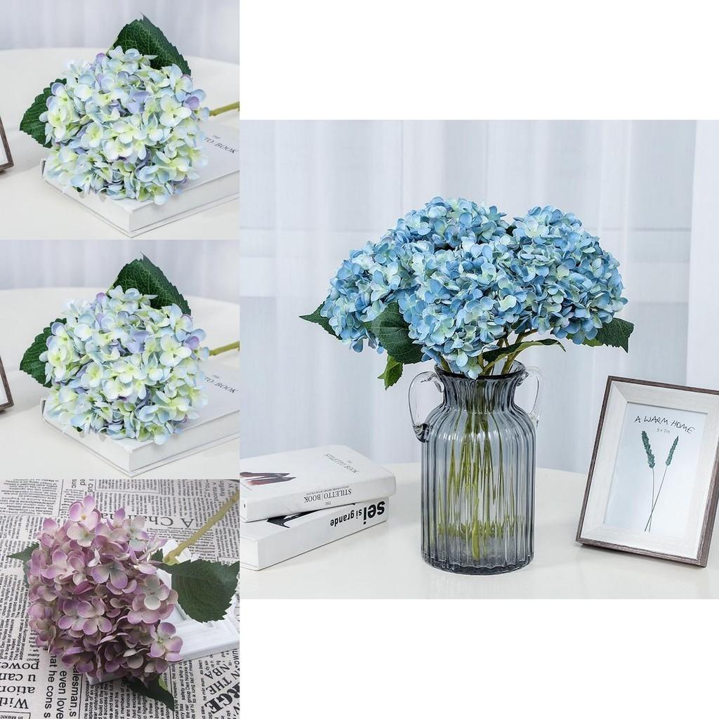 Elegant 55cm Artificial Silk Hydrangea Bouquet For Vibrant Wedding And Home Decorations