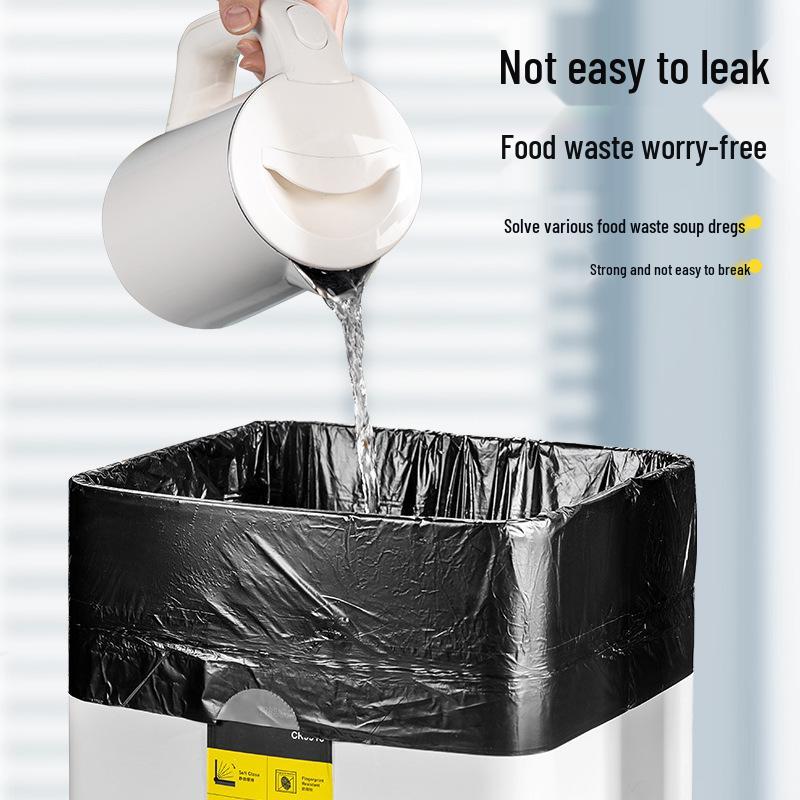 Extra-Thick No-Tear White Drawstring Trash Bags, Large Size for Kitchen