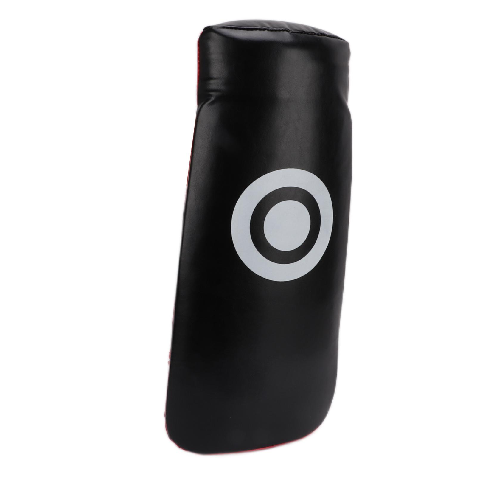 

Боксерська лапа з вигнутою ударною поверхнею, ПУ шкіра, щиток для відпрацювання ударів ногами в карате, для тренувань з тхеквондо чорний