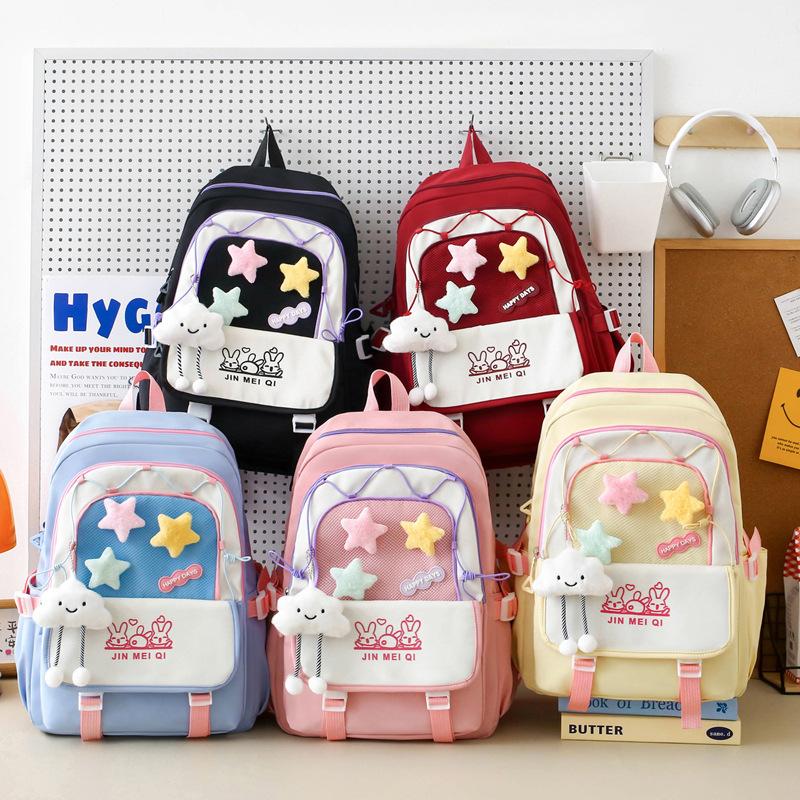 New Schoolbags  Fashionable and Trendy Burden Reduction and Spine Protection Backpack