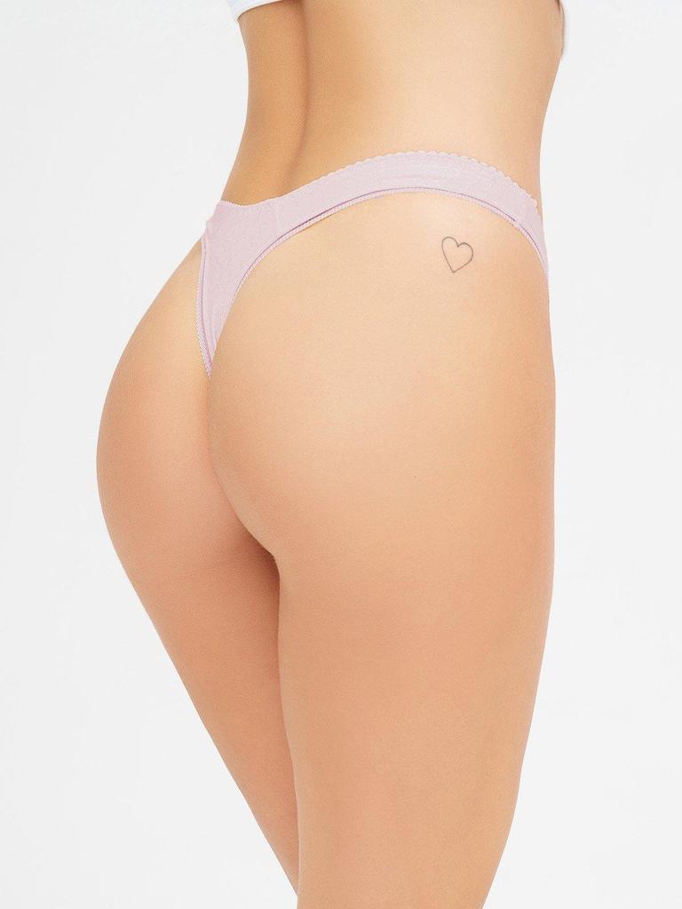ISSA Plus Thong with Floral Texture